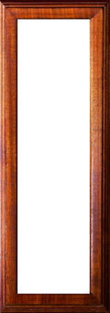 picture frame wood on white backgroundの写真素材