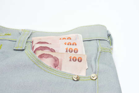 money four hundred in the pocketの写真素材