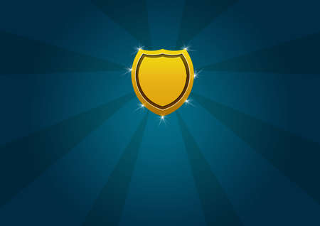 gold shieldの写真素材