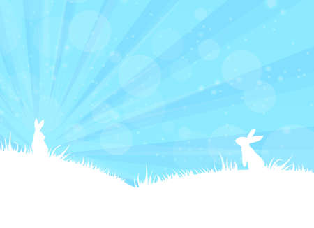 easter bunnyのイラスト素材