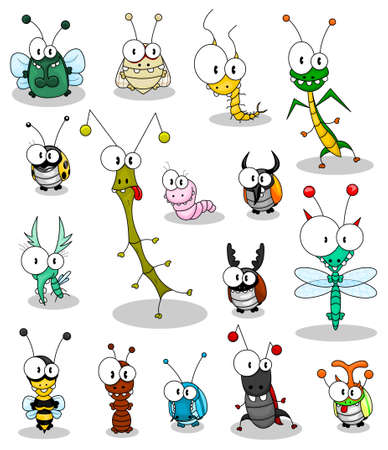 Cartoon insectsのイラスト素材