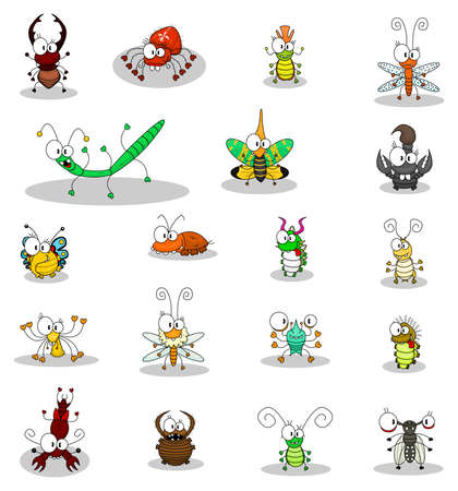 Cartoon insectsのイラスト素材