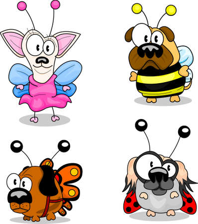 Cartoon dogsのイラスト素材