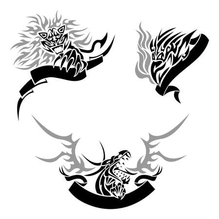 Tattoo with templatesのイラスト素材