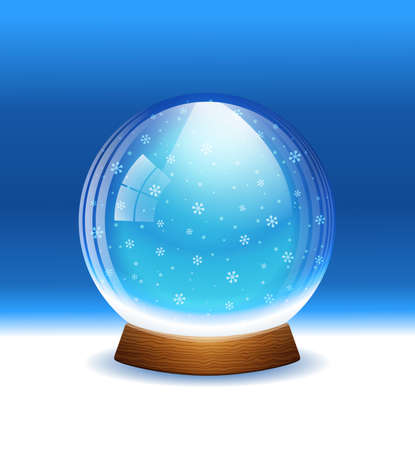 Vector snow globe  Layered のイラスト素材