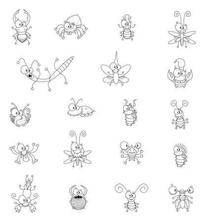 Cartoon insectsのイラスト素材