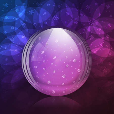 Luminescent snow globeのイラスト素材