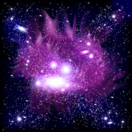 Space backgroundのイラスト素材