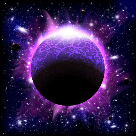 Space backgroundのイラスト素材