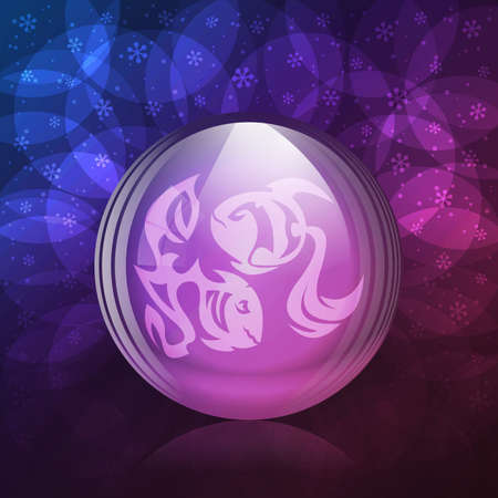 Luminescent snow globeのイラスト素材