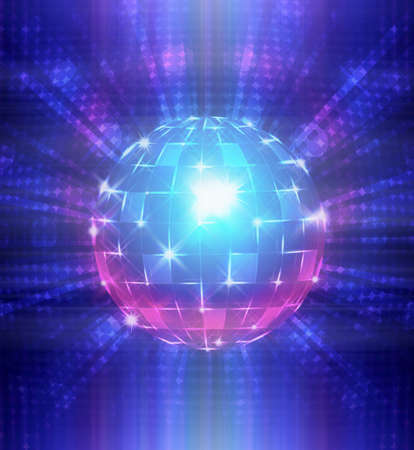 An illustration of a disco ball.の写真素材