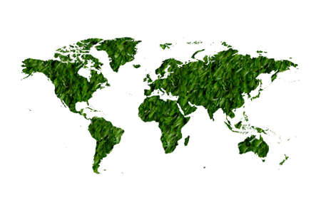 An illustration of a grass earth map.