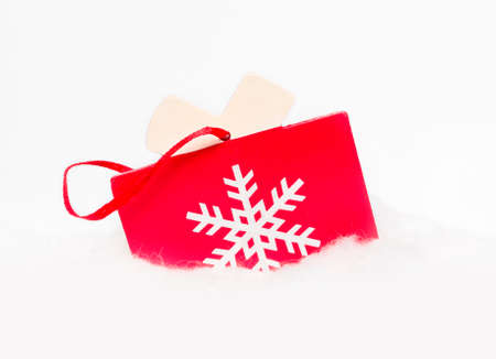 Christmas wooden ornamentの写真素材