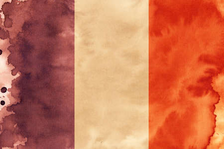 French flag illustrationの写真素材