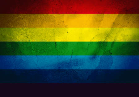 LGBT flag illustrationの写真素材