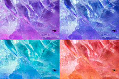 Set of different colorful quartz textures.の写真素材