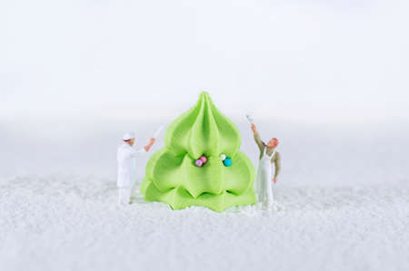 Marshmallow christmas treeの写真素材