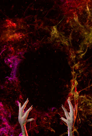 Conceptual photo of chicken feetの写真素材