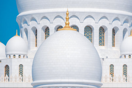 Sheikh Zayed Grand Mosque in Abu Dhabi, United Arab Emiratesの写真素材