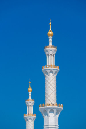 Sheikh Zayed Grand Mosque in Abu Dhabi, United Arab Emiratesの写真素材