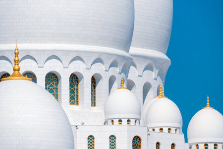Sheikh Zayed Grand Mosque in Abu Dhabi, United Arab Emiratesの写真素材