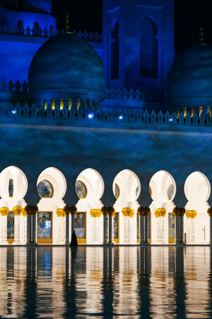 Sheikh Zayed Grand Mosque in Abu Dhabi, United Arab Emiratesの写真素材