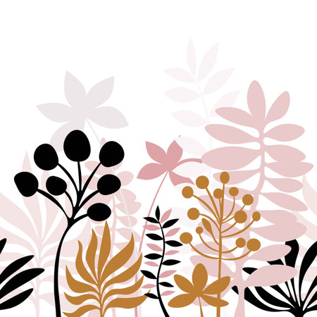 Flowers seamless pattern. Vector illustration.のイラスト素材