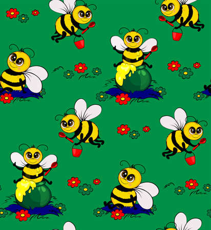 Funny beesのイラスト素材