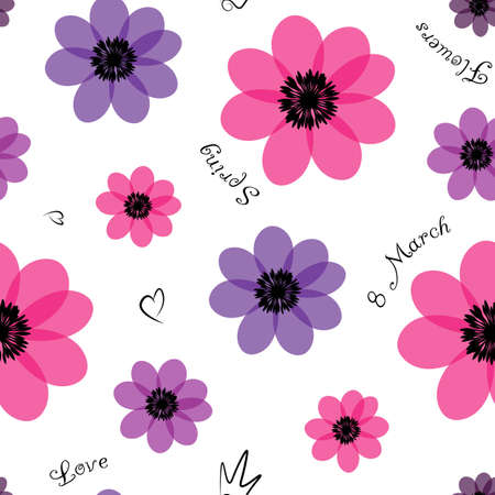 Seamless pattern for spring season.のイラスト素材