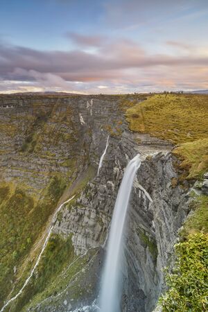 The highest waterfall in Spain, located in the north of the country