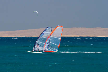Tandem Windsurfing in Egypt, Hurghada.の写真素材