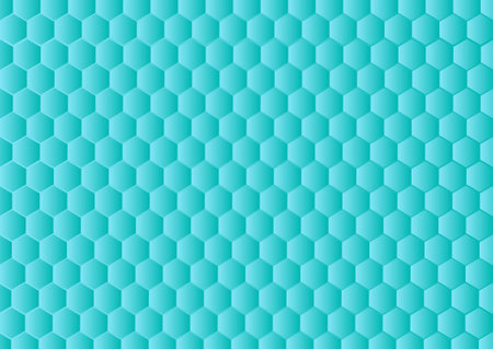 Gradient hexagonal background. Abstract blue background with hexagon pattern.
