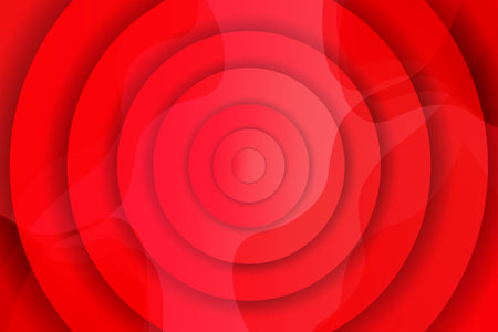 Creative red wave background with circlesのイラスト素材