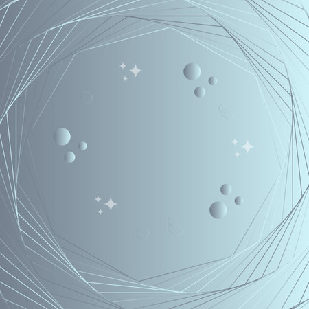 Stylish grey background with swirl hexagonのイラスト素材