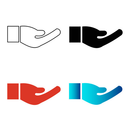 Abstract Give Silhouette Illustration, can be used for business designs, presentation designs or any suitable designs.のイラスト素材