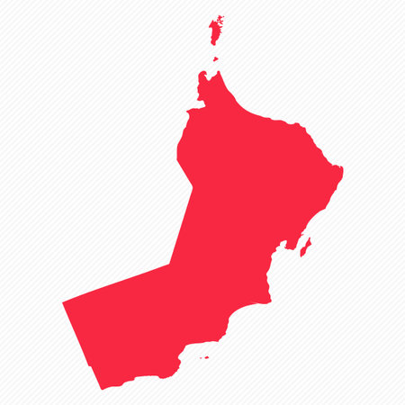 Abstract Oman Simple Map Background, can be used for business designs, presentation designs or any suitable designs.のイラスト素材