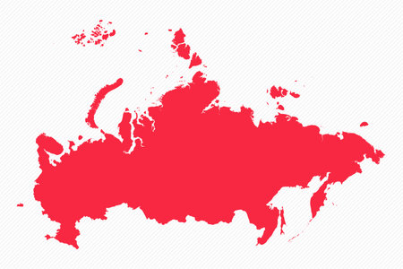 Abstract Russia Simple Map Background, can be used for business designs, presentation designs or any suitable designs.のイラスト素材