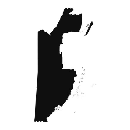 Abstract Silhouette Belize Simple Map, can be used for business designs, presentation designs or any suitable designs.のイラスト素材
