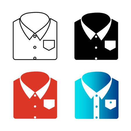 Abstract Folded Man Shirt Silhouette Illustration, can be used for business designs, presentation designs or any suitable designs.のイラスト素材