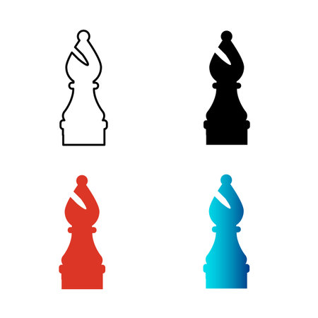 Abstract bishop Silhouette Illustration, can be used for business designs, presentation designs or any suitable designs.のイラスト素材