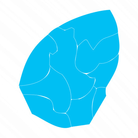 Flat Design Map of San Marino With Details, can be used for business designs, presentation designs or any suitable designs.のイラスト素材