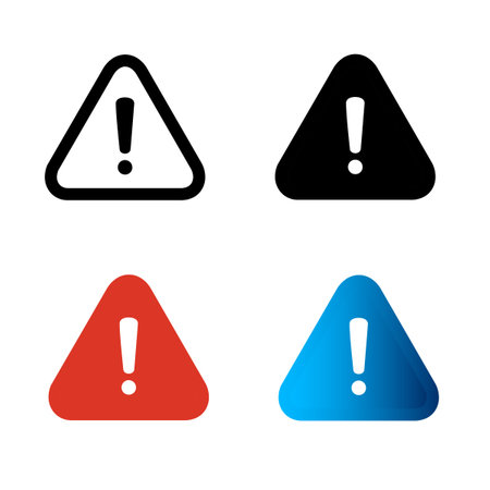Abstract Caution Silhouette Illustration, can be used for business designs, presentation designs or any suitable designs.のイラスト素材