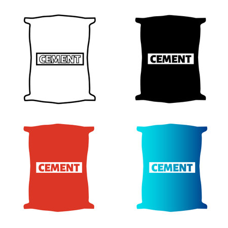 Abstract Cement Silhouette Illustration, can be used for business designs, presentation designs or any suitable designs.のイラスト素材