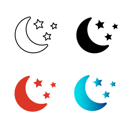 Abstract Night Silhouette Illustration, can be used for business designs, presentation designs or any suitable designs.のイラスト素材