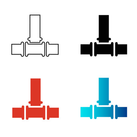 Abstract Pipe Plumber Silhouette Illustration, can be used for business designs, presentation...