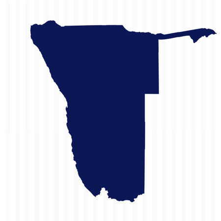 Flat Simple Namibia Vector Map, can be used for business designs, presentation designs or any suitable designs.のイラスト素材