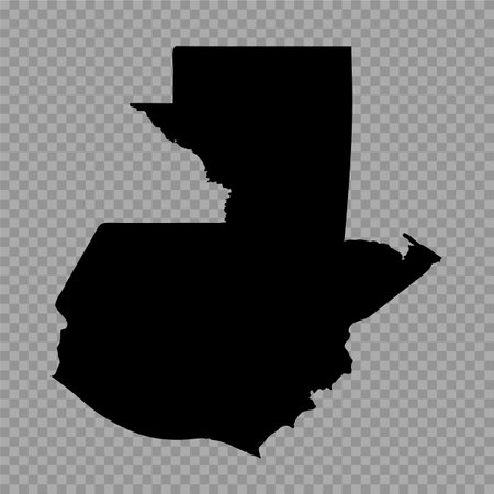 Transparent Background Guatemala Simple map, can be used for business designs, presentation designs or any suitable designs.のイラスト素材