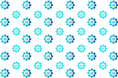 Abstract  Growing Analysis Pattern Background, can be used for business designs, presentation designs or any suitable designs.のイラスト素材