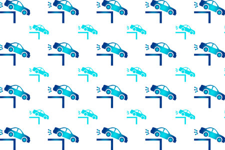 Abstract Car Falling Pattern Background, can be used for business designs, presentation designs or any suitable designs.のイラスト素材