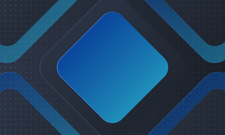 Abstract Stylish Blue Geometric Background With Squares, can be used for business designs, presentation designs or any suitable designs.のイラスト素材